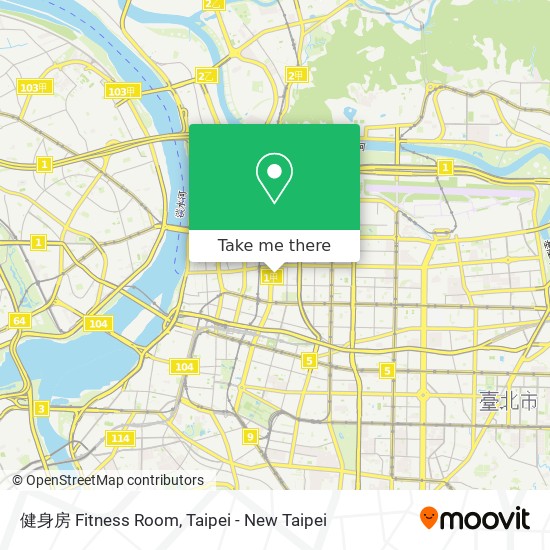 健身房 Fitness Room map