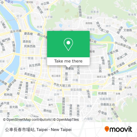 公車長春市場站 map