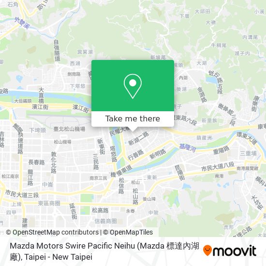 Mazda Motors Swire Pacific Neihu (Mazda 標達內湖廠) map