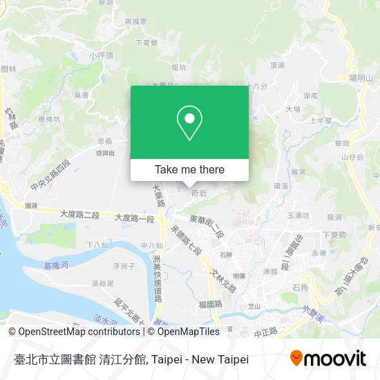 臺北市立圖書館 清江分館地圖