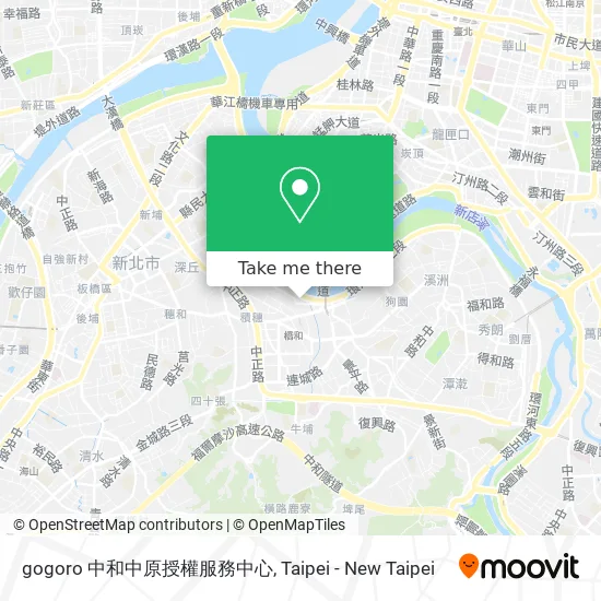 gogoro 中和中原授權服務中心 map