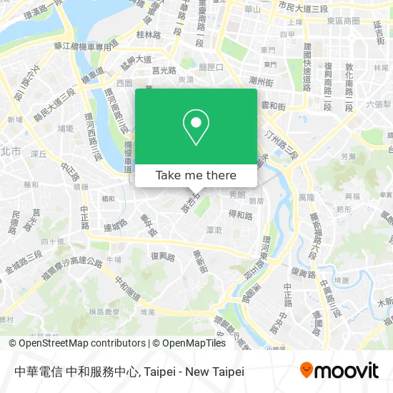 中華電信 中和服務中心 map