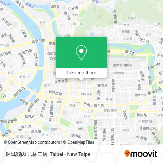 阿城鵝肉 吉林二店 map