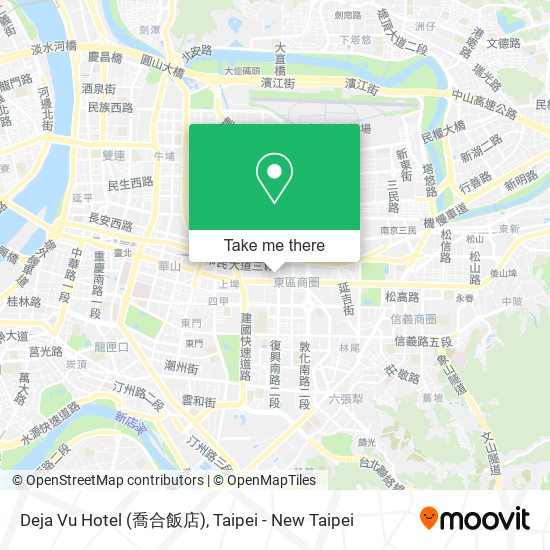 Deja Vu Hotel (喬合飯店) map