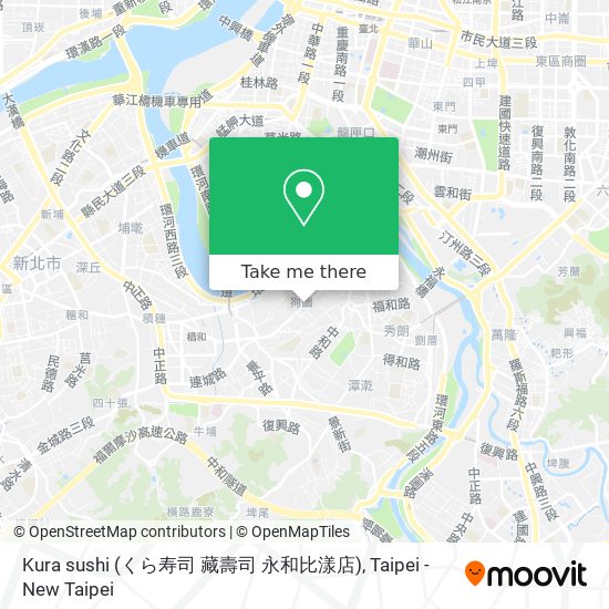 Kura sushi (くら寿司 藏壽司 永和比漾店) map