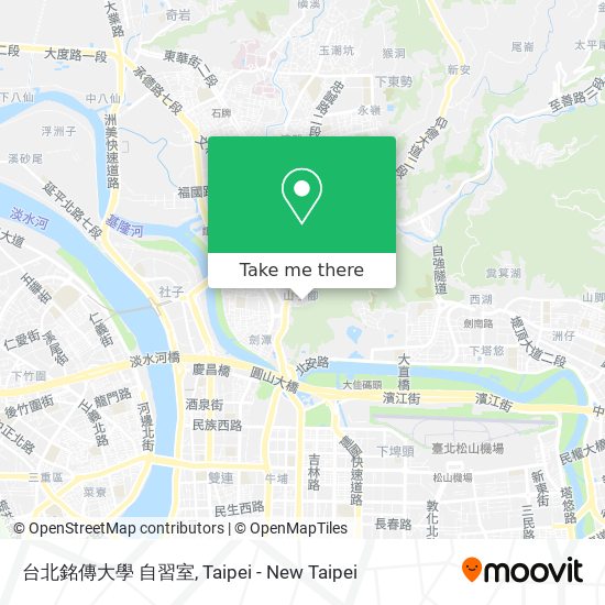 台北銘傳大學 自習室地圖