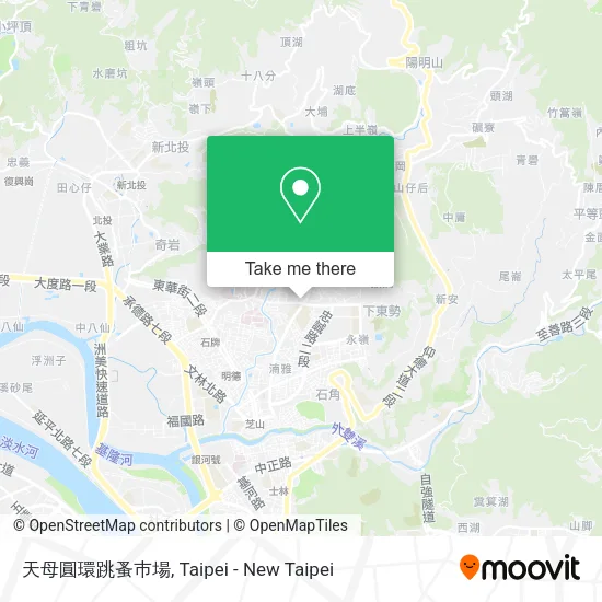 天母圓環跳蚤巿場地圖