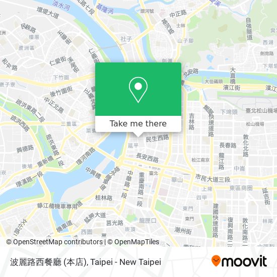 How To Get To 波麗路西餐廳 本店 In 大同區by Bus Metro Or Train Moovit