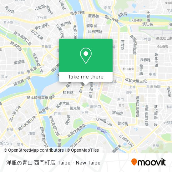 洋服の青山 西門町店 map