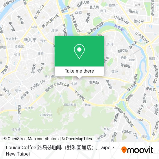 Louisa Coffee 路易莎咖啡（雙和圓通店）地圖