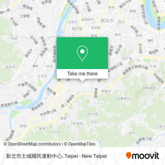 新北市土城國民運動中心地圖