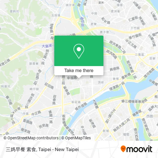 三媽早餐 素食 map