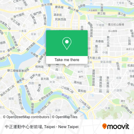 中正運動中心射箭場地圖