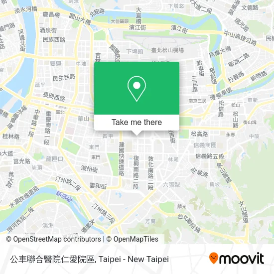 公車聯合醫院仁愛院區地圖
