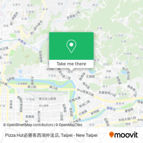 Pizza Hut必勝客西湖外送店 map