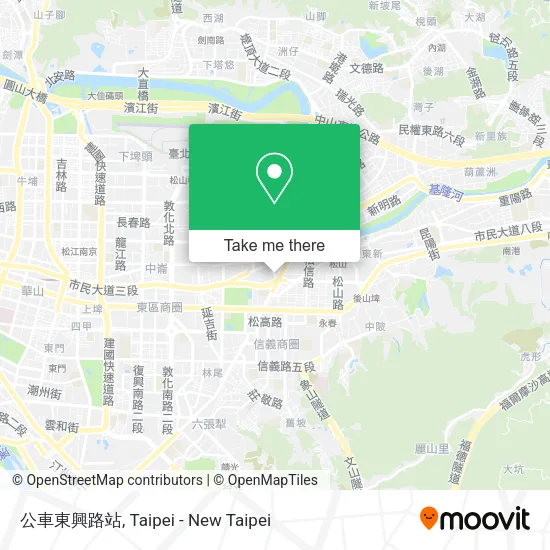 公車東興路站地圖