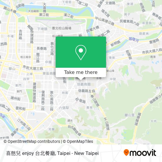 喜憨兒 enjoy 台北餐廳地圖