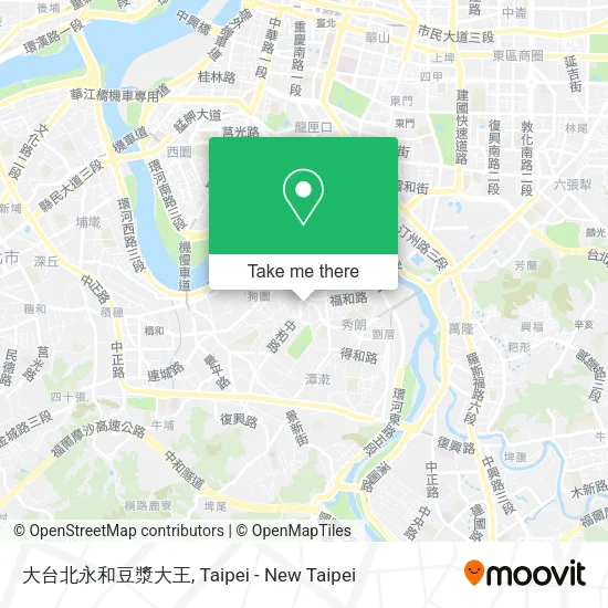 大台北永和豆漿大王地圖