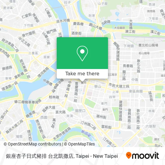 銀座杏子日式豬排 台北凱撒店 map