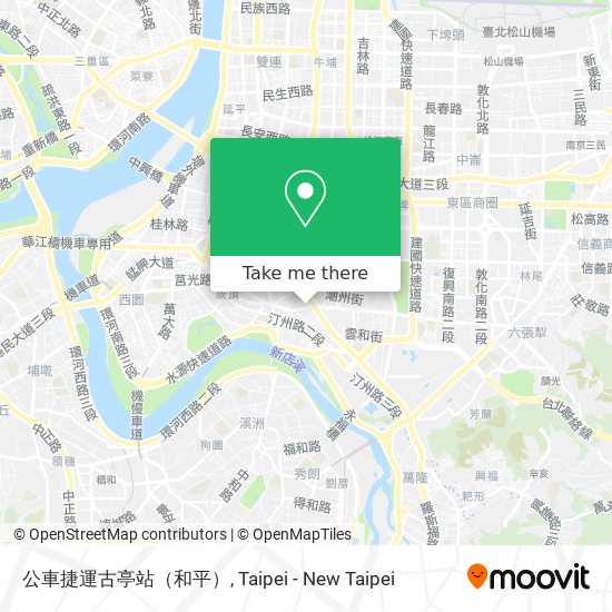公車捷運古亭站（和平）地圖