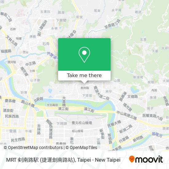 MRT 剣南路駅 (捷運劍南路站)地圖