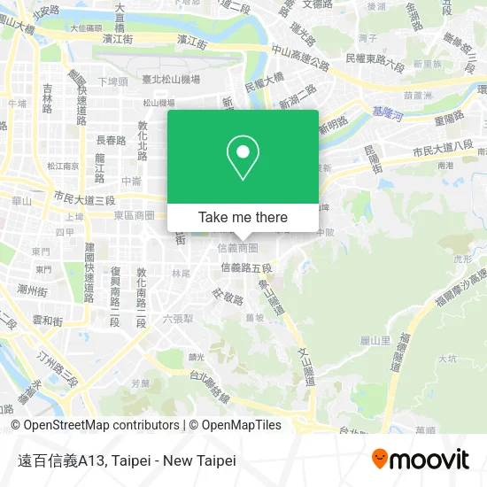 遠百信義A13地圖