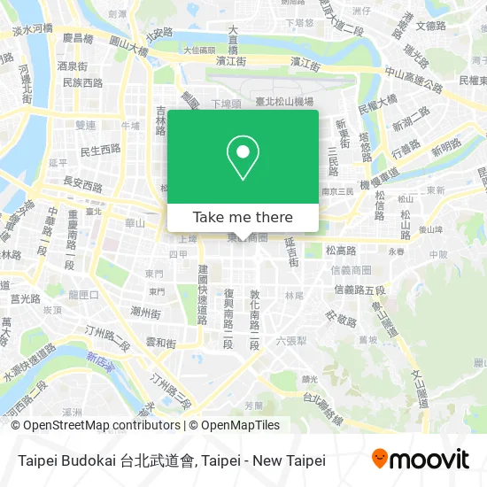 Taipei Budokai 台北武道會 map