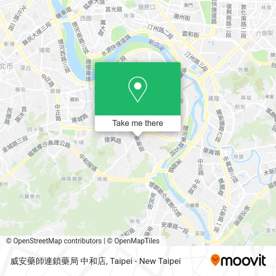 威安藥師連鎖藥局 中和店地圖