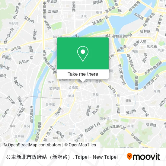 公車新北市政府站（新府路）地圖