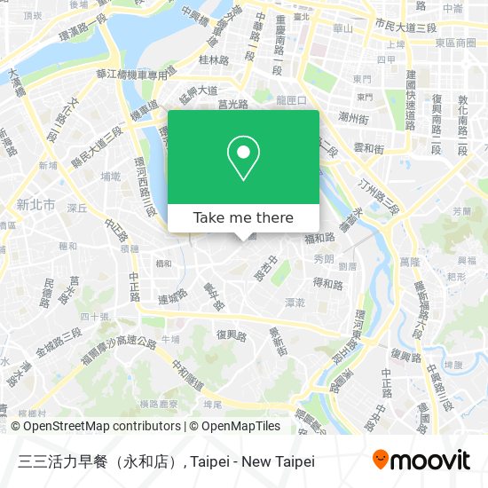 三三活力早餐（永和店） map