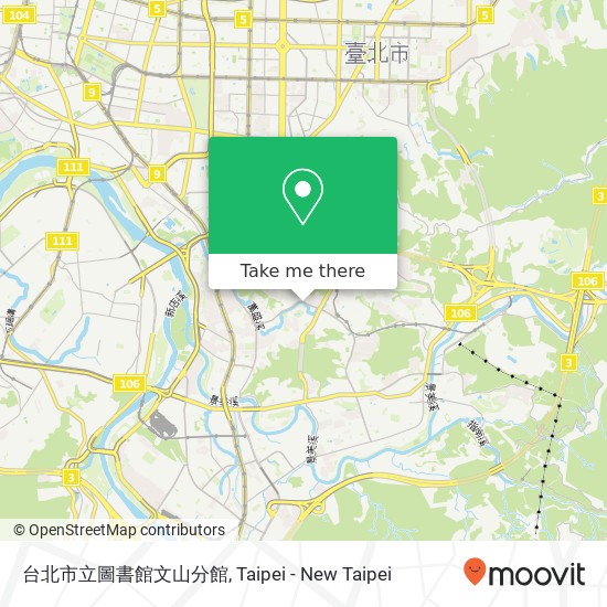 台北市立圖書館文山分館 map