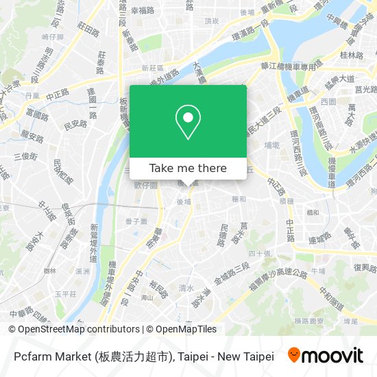 How To Get To Pcfarm Market 板農活力超市 In 板橋區by Metro Bus Or Train