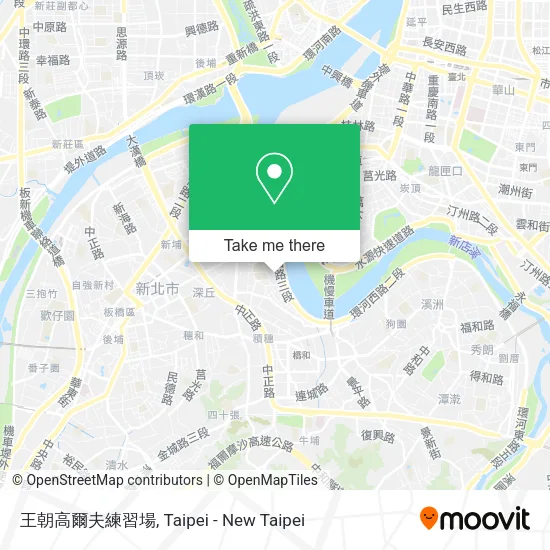 王朝高爾夫練習場地圖