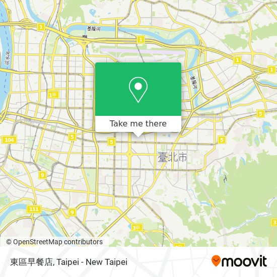 東區早餐店 map