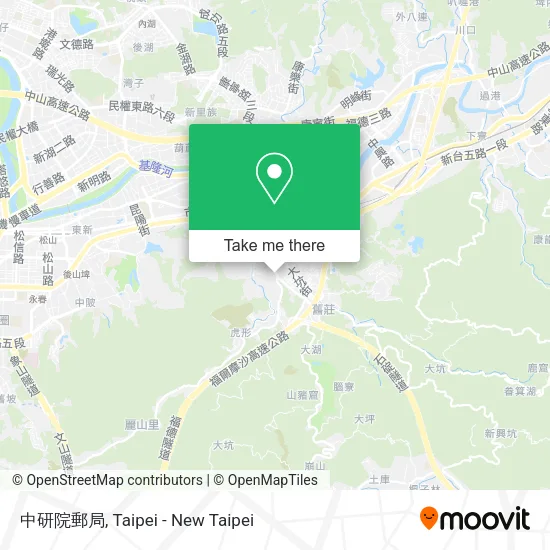 中研院郵局 map