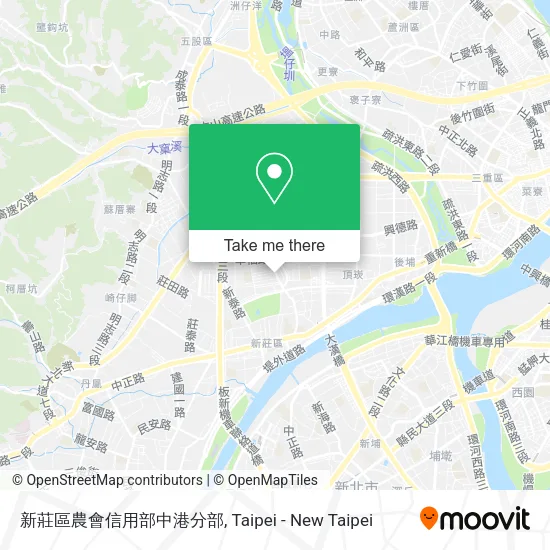 新莊區農會信用部中港分部地圖