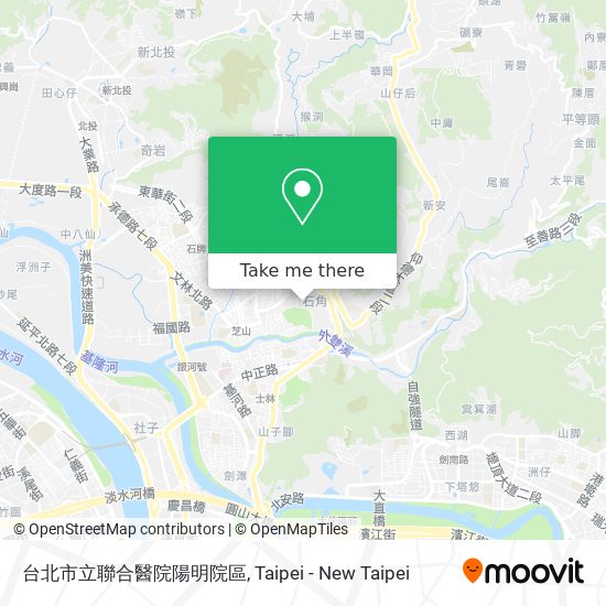 台北市立聯合醫院陽明院區 map