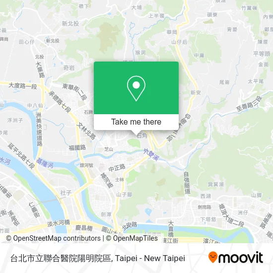 台北市立聯合醫院陽明院區地圖