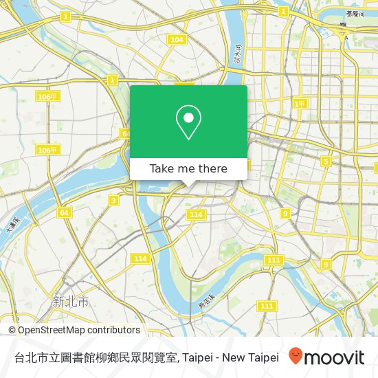 台北市立圖書館柳鄉民眾閱覽室 map