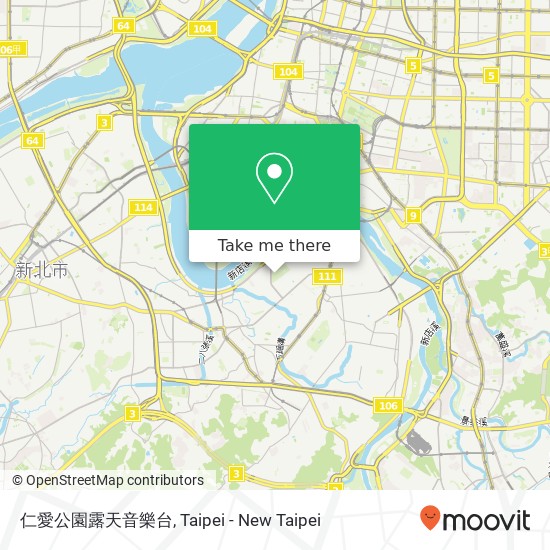 仁愛公園露天音樂台 map