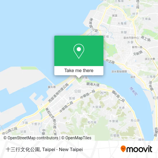 十三行文化公園 map