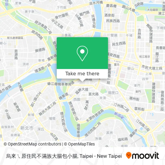 烏來ㄟ原住民不滿族大腸包小腸 map