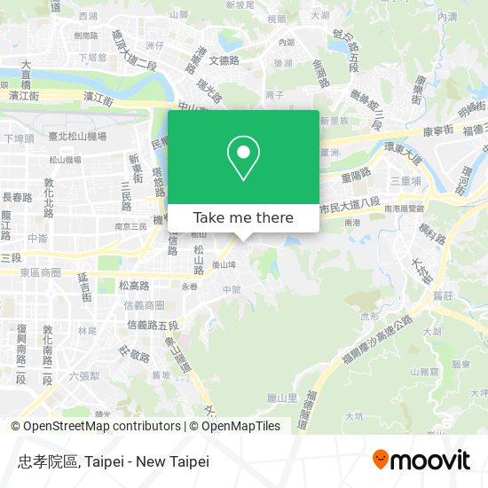 忠孝院區 map