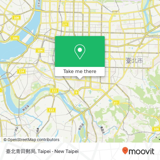 臺北青田郵局 map