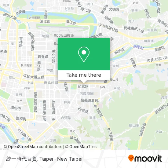 統一時代百貨 map
