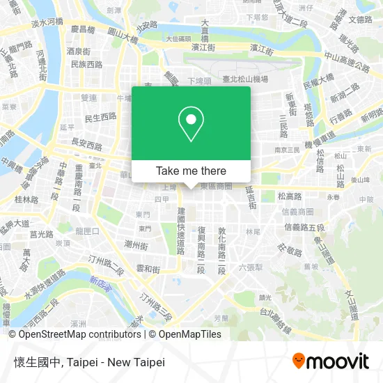 懷生國中 map