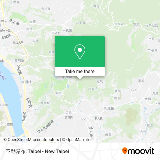 不動瀑布地圖