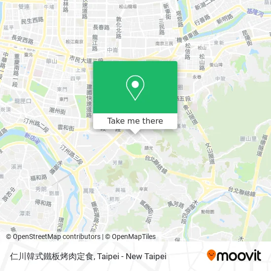 仁川韓式鐵板烤肉定食 map