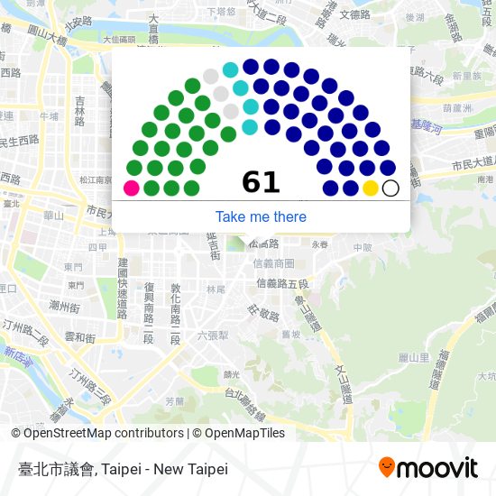 臺北市議會 map