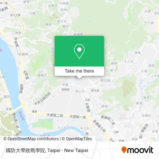 國防大學政戰學院 map